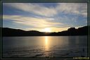 Sonnenuntergang gefrorener Titisee